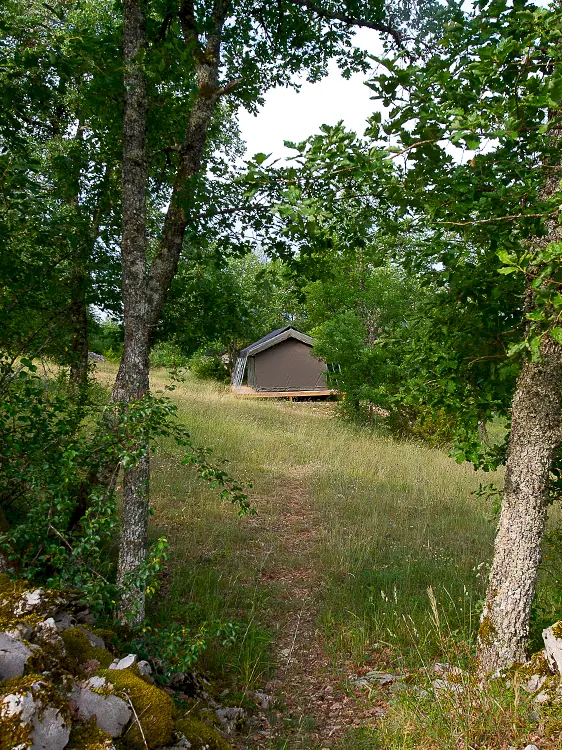 camping nature quercy